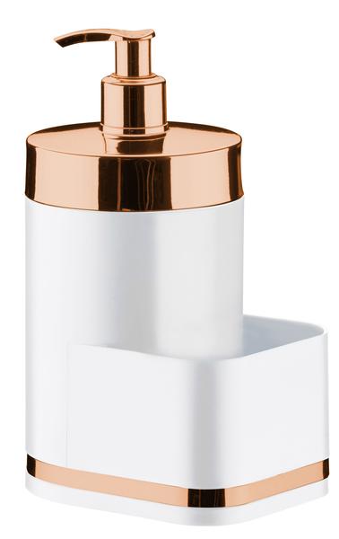 Imagem de Dispenser Para Pia Eleganza Branco Com Rose Gold Future 1254BCR