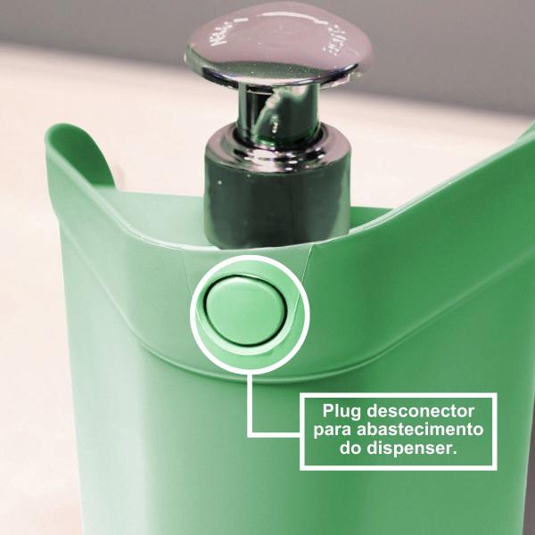 Imagem de Dispenser Porta Detergente Esponja Moderno Pia Organizador Prático 500ml