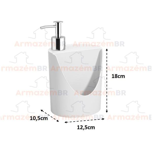 Imagem de Dispenser Porta Detergente Suporte Esponja Pia Cozinha R&J Basic - 10837 Coza