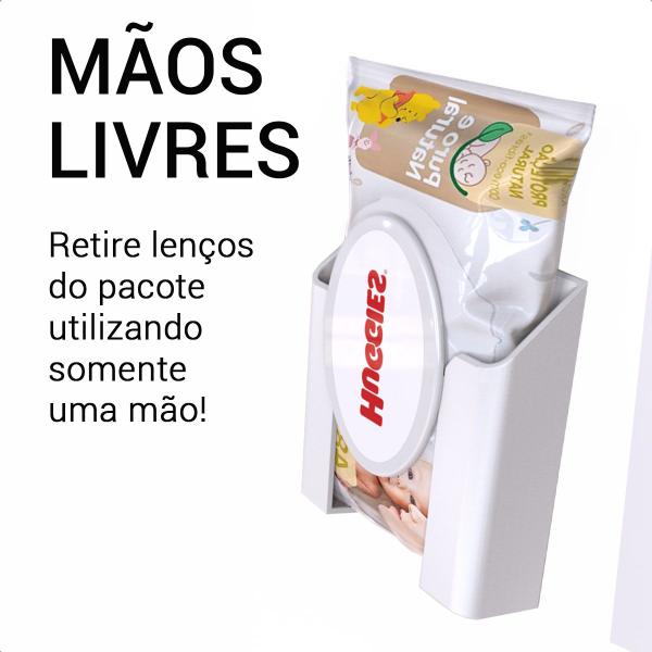 Imagem de Dispenser Porta Lenço Toalha Umedecido Parede Universal Lup