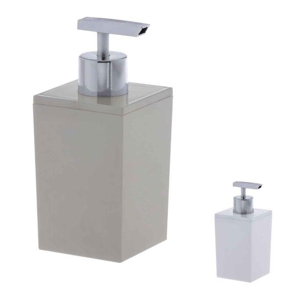 Imagem de Dispenser Porta Sabonete Líquido Em Acrilico Plástico 400mL Linha Bagno Quadratta Paramount