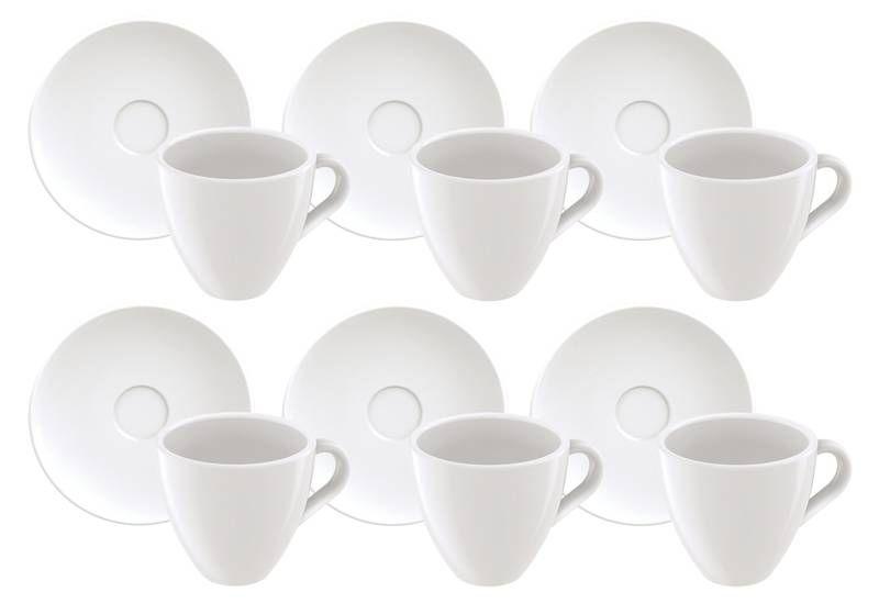 Imagem de Display 12 peças de kit xícaras de café expresso paola em porcelana 95 ml tramontina