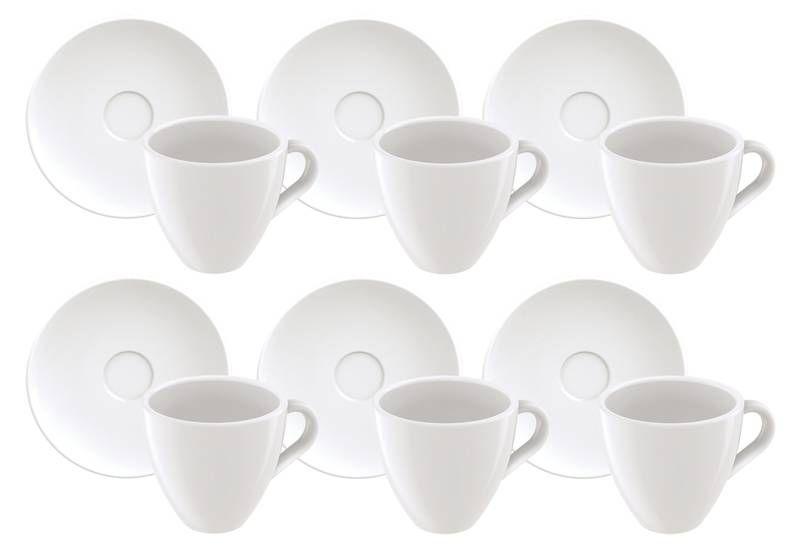 Display 12 peças de kit xícaras de café expresso paola em porcelana 95 ml tramontina Imagem de Display 12 peças de kit xícaras de café expresso paola em porcelana 95 ml tramontina