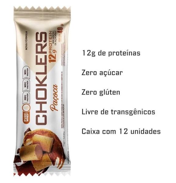 Imagem de Display 12x40g -  Choklers Paçoca 40g