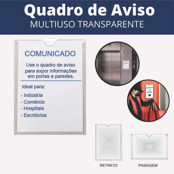 Imagem de Display A3 Expositor Folhas Quadro Avisos Parede Pet Vert