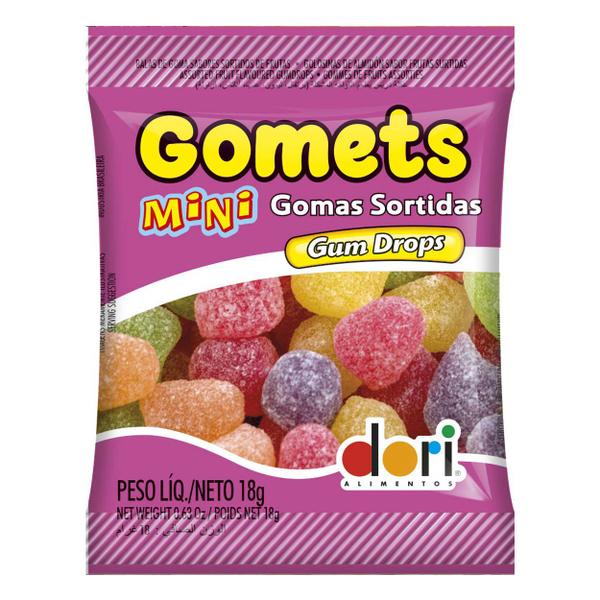 Imagem de Display Bala de Goma Gomets Gum Drops Sortida - 432g