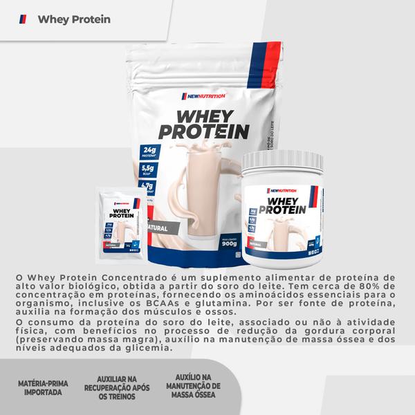 Imagem de Display com 10 Sachês Whey Protein Concentrado 36g Amendoim NewNutrition