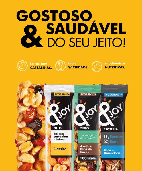 Imagem de Display com 12 Barras Nuts Sementes 30g Cada &JOY