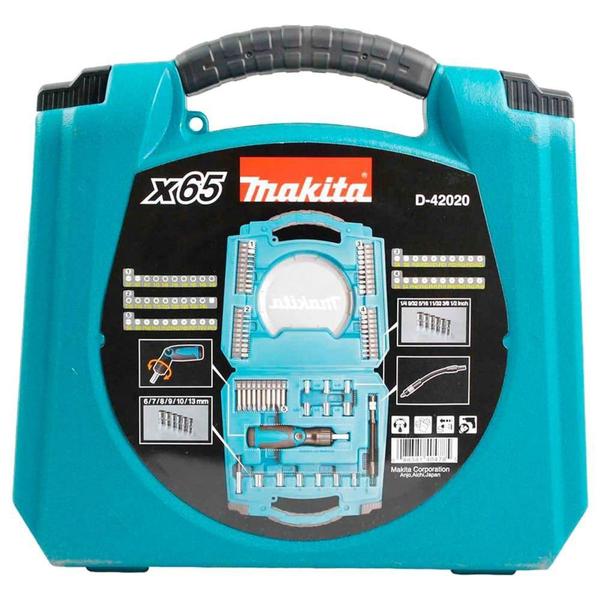 Imagem de Display com 6 Jogos de Acessórios com 65 Peças - MAKITA-D-42020-6