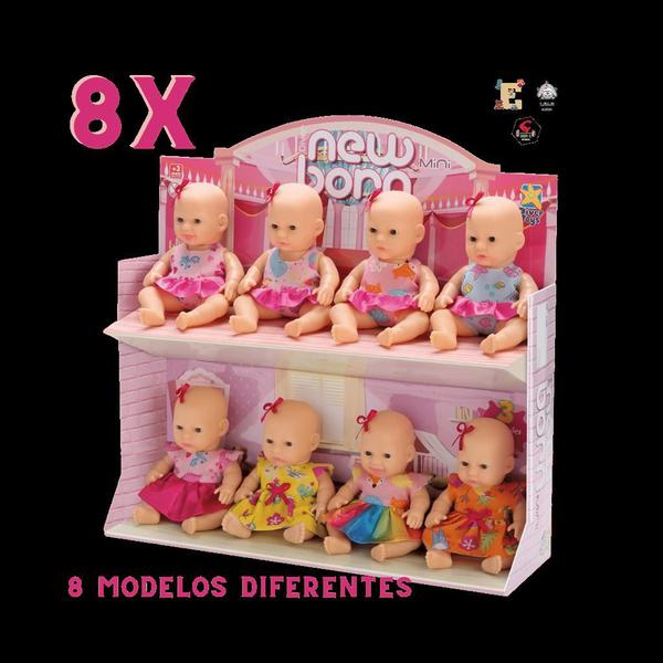 Imagem de Display com 8x Bonecas Diver New Born Mini Divertoys