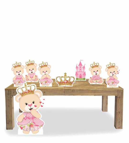 Imagem de Display de chão e mesa festa Ursinha ursa Princesa 8 Pçs