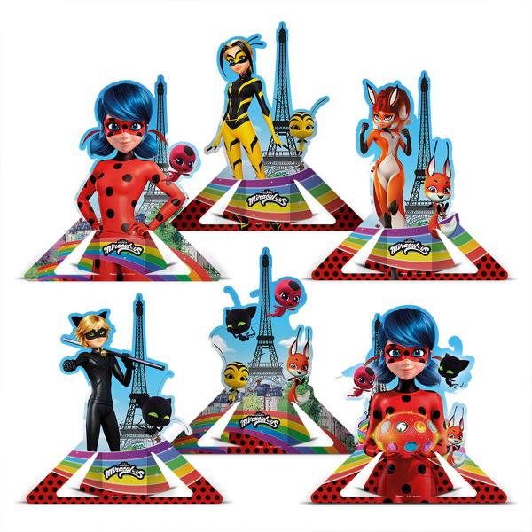 Imagem de Display de Mesa Ladybug Core Festa 6 Itens