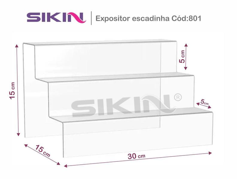 Imagem de Display Escadinha Para Funko Pop Expositor Acrílico Cristal