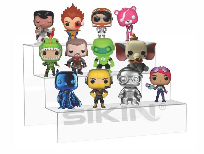 Display Escadinha Para Funko Pop Expositor Acrílico Cristal - Sikin Imagem de Display Escadinha Para Funko Pop Expositor Acrílico Cristal