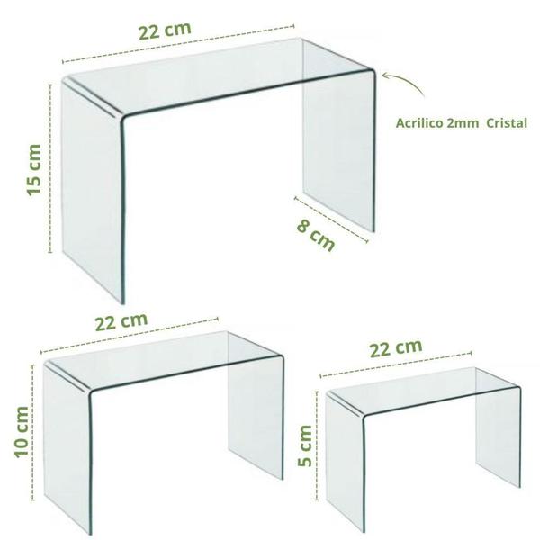 Imagem de Display Expositor Acrílico Calçados Sapatos Kit 10 Conjuntos - OC Shop