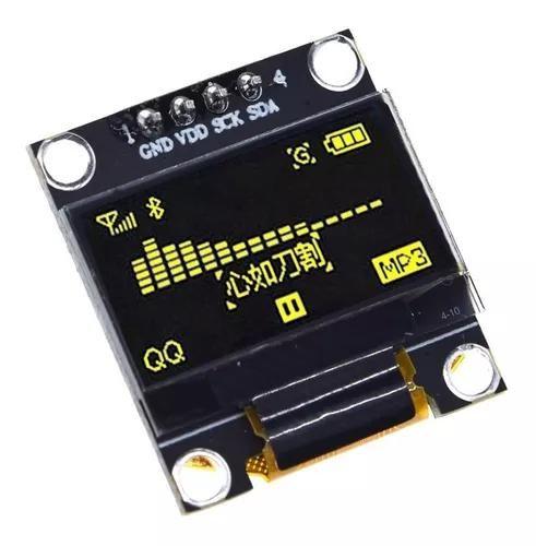 Imagem de Display Oled 0.96 I2c Azul Amarelo Arduino