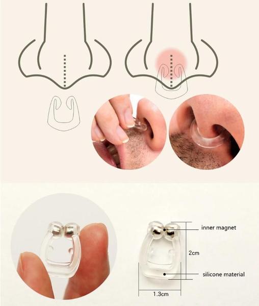 Imagem de Dispositivo Anti Ronco Magnético De Silicone Clip Nasal