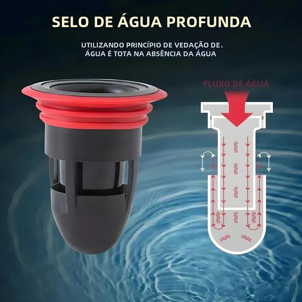 Imagem de Dispositivo Antiodor para Dreno de Chão - Controle de Pragas e Desodorização