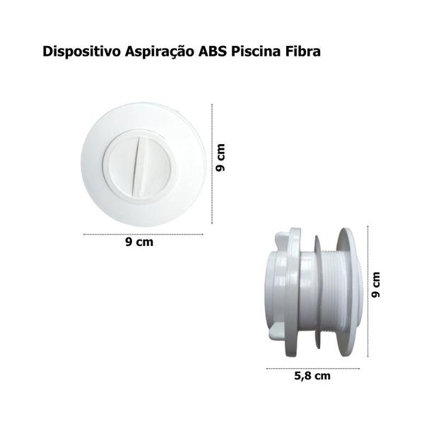 Imagem de Dispositivo De Aspiração Abs Piscina Fibra 50mm