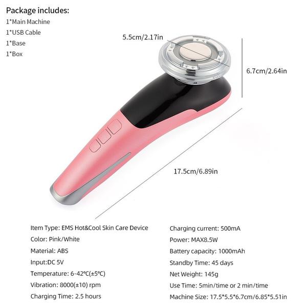 Imagem de Dispositivo de elevação facial de fótons LED com microcorren