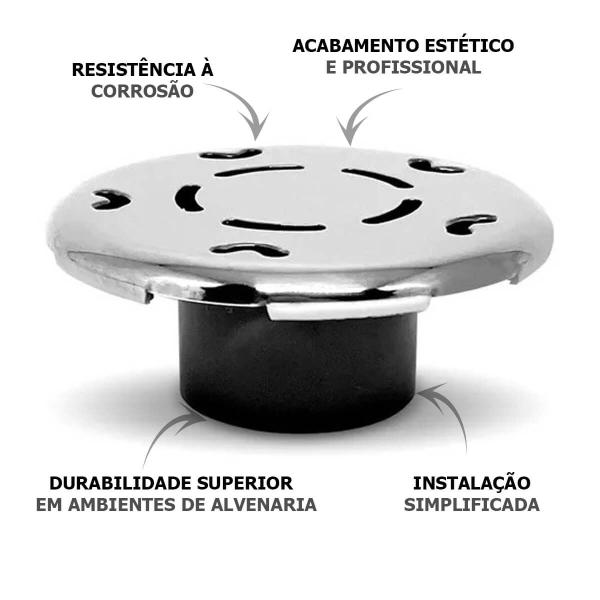 Imagem de Dispositivo de Nível Alvenaria Inox Brustec