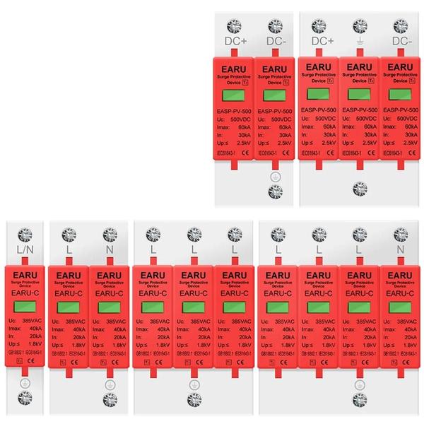 Imagem de Dispositivo De Proteção Contra Surtos De Energia Doméstica De Baixa Tensão SPD Pára-raios 1/2/3/4