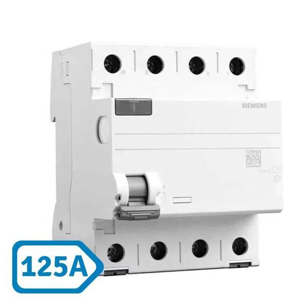 Imagem de Dispositivo Diferencial Residual DR Tetrapolar 125A - SIEMENS