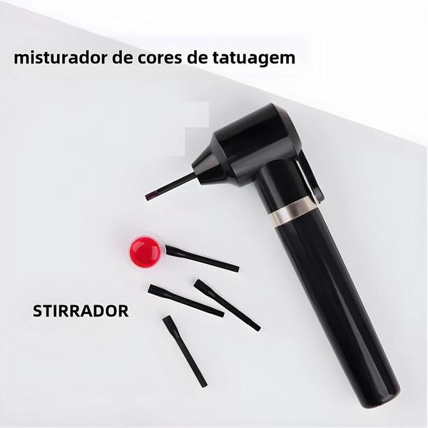 Imagem de Dispositivo Elétrico para Mistura de Tinta de Tatuagem com 5 Bastões de Mistura