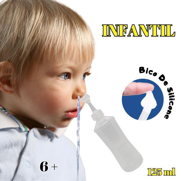 Imagem de Dispositivo Para Lavagem Nasal Infantil Bico Silicone 125ml