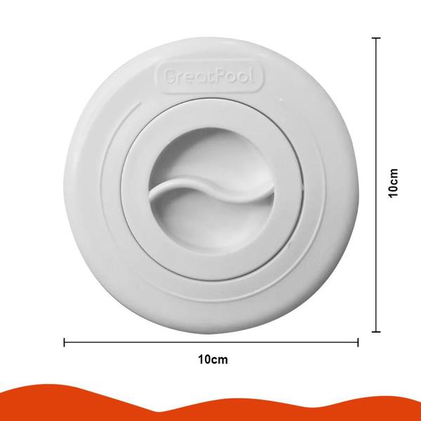 Imagem de Dispositivo Piscina Fibra Aspiração Sucção Abs Cano 50mm