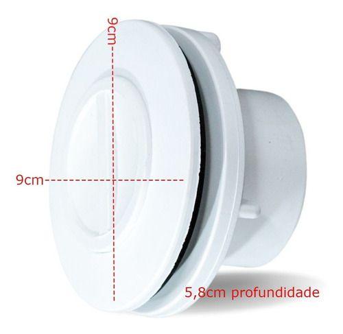 Imagem de Dispositivo Piscina Fibra Aspiração Sucção Abs Cano 50mm