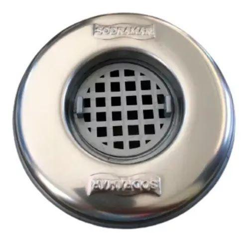 Imagem de Dispositivo Ralo Quebra Onda ABS e Inox Pratic de 1.1/2” para piscina de alvenaria Sodramar