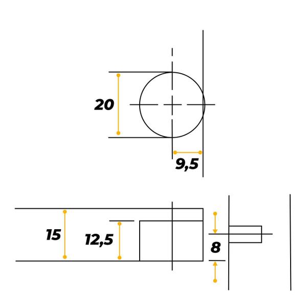 Imagem de Dispositivo Vb 35 Preto Para Montagens de Movéis