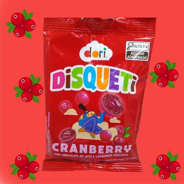 Imagem de Disquete de Chocolate Sabor Cranberry 3 Pct 120g de Diversão