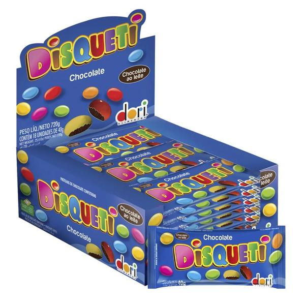 Disqueti Chocolate ao Leite - 720g - Dori Imagem de Disqueti Chocolate ao Leite - 720g