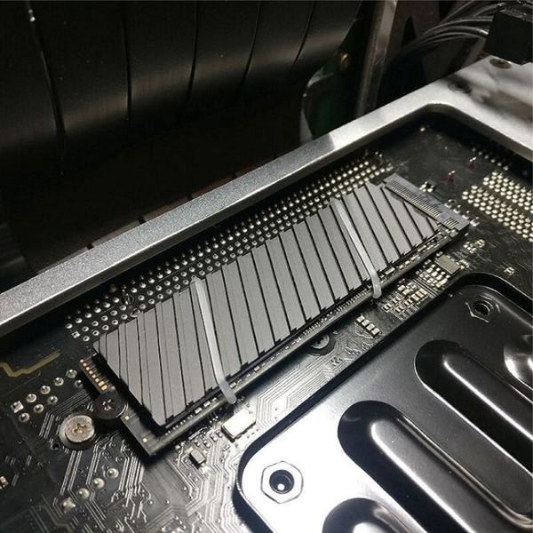 Imagem de Dissipador Calor de Grafeno Espessura 1.5mm SSD NVMe M.2 2280