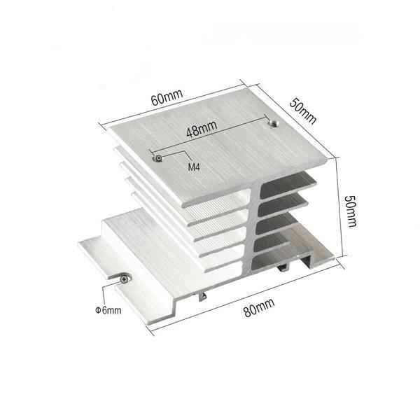 Imagem de Dissipador De Calor Para Relé SSR Monofásico 10A-40A (K1)