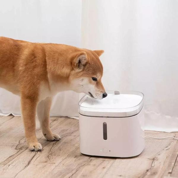 Imagem de Distribuidor de água de estimação inteligente Automatic Automatic Water Drinking Fountain Dog Cat Mute Feeder Bowl Work With Mijia APP Controle remoto inteligente