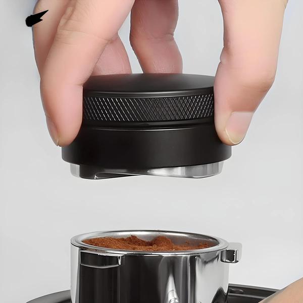 Distribuidor de Café Expresso Ajustável com 3 Inclinações - Nivelador e Calcador de Palma Imagem de Distribuidor de Café Expresso Ajustável com 3 Inclinações - Nivelador e Calcador de Palma