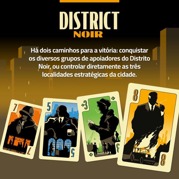 Imagem de District Noir Jogo De Cartas Boardgames Papergames PT-BR