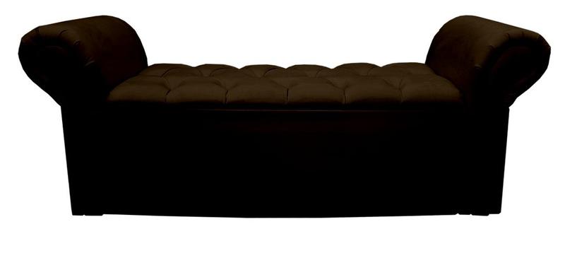 Imagem de Divã Baú Para Cama Box King 195cm - Modelo Agnes - Tecido Suede