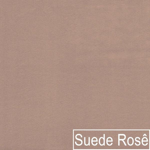 Imagem de Divã Recamier Curvo Luna 140cm Lado Direito Suede Rose