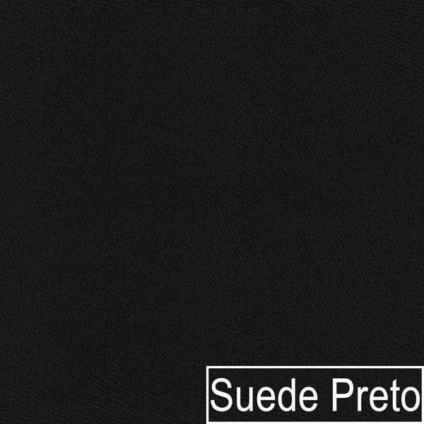 Imagem de Divã Recamier Curvo Luna 160cm Lado Direito Suede Preto