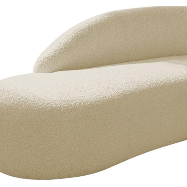 Imagem de Divã Recamier Curvo Luna 160cm Lado Esquerdo Suede - ADJ Decor