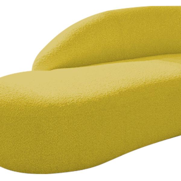 Imagem de Divã Recamier Curvo Luna 160cm Lado Esquerdo Suede - ADJ Decor