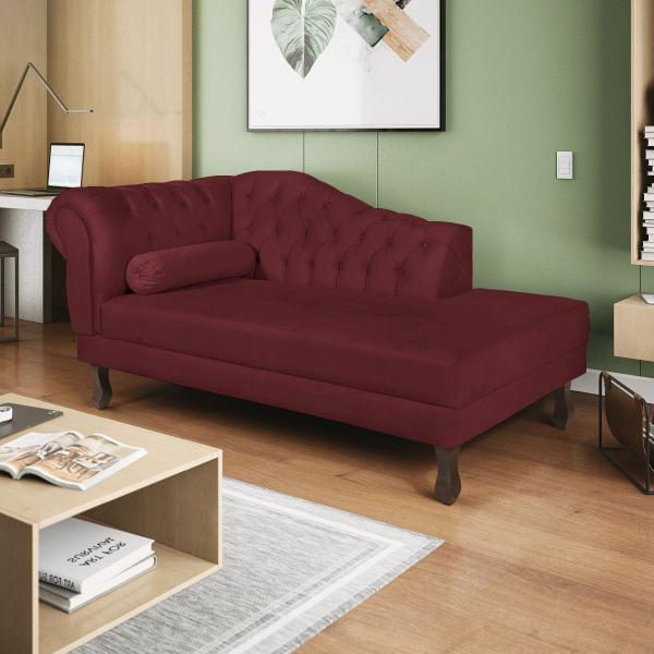 Imagem de Diva Recamier Diana 130cm Lado Direito Suede - ADJ Decor