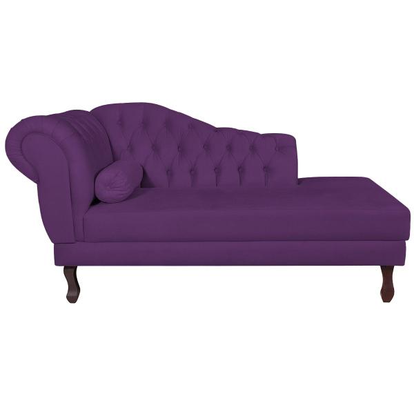 Imagem de Diva Recamier Diana 130cm Lado Direito Suede - Amarena Móveis