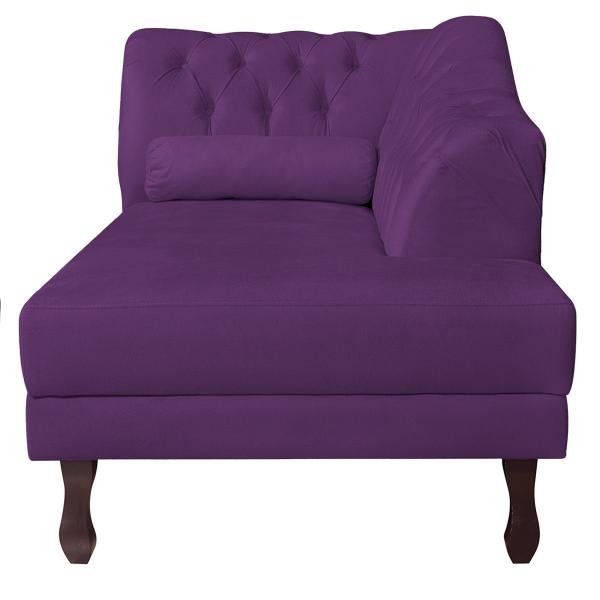 Imagem de Diva Recamier Diana 130cm Lado Direito Suede - Amarena Móveis