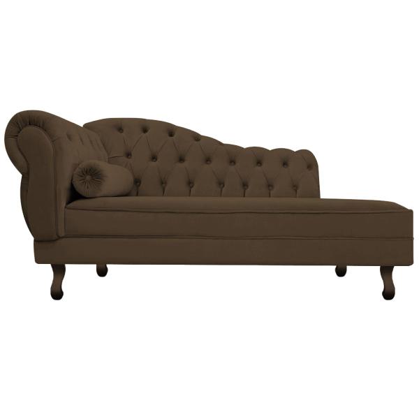 Imagem de Diva Recamier Diana 130cm Lado Direito Suede - Doce Sonho Móveis