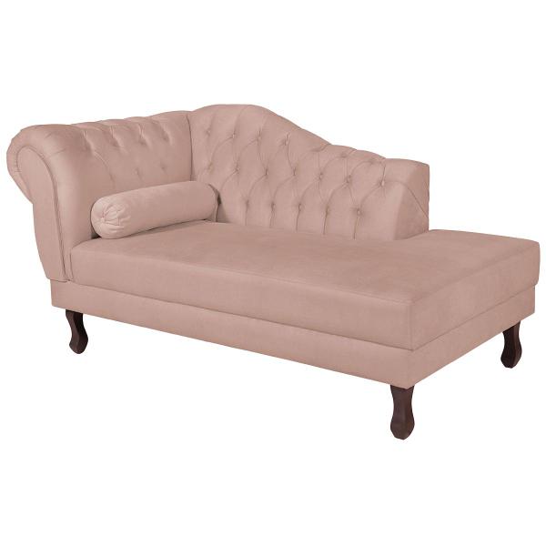 Imagem de Diva Recamier Diana 130cm Lado Direito Suede - Doce Sonho Móveis